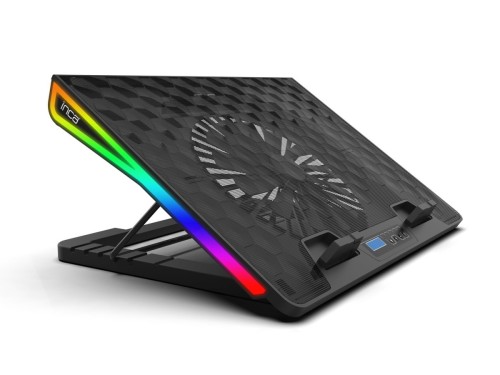 Inca INC-608GMS stojak na laptop Podstawka na notebooka Czarny 43,2 cm (17")