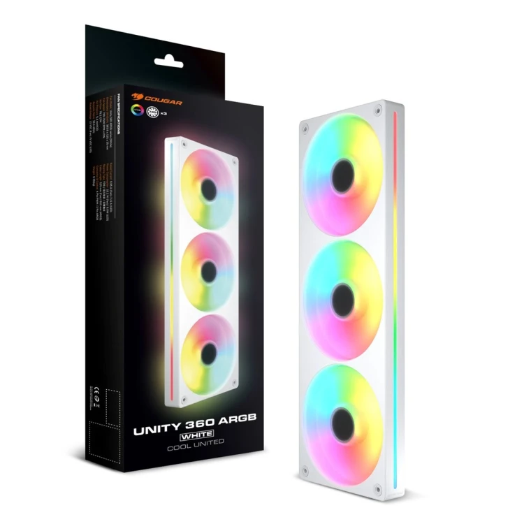 COUGAR CF-UN360RW-RGB? Obudowa komputera Wentylator 12 cm Biały