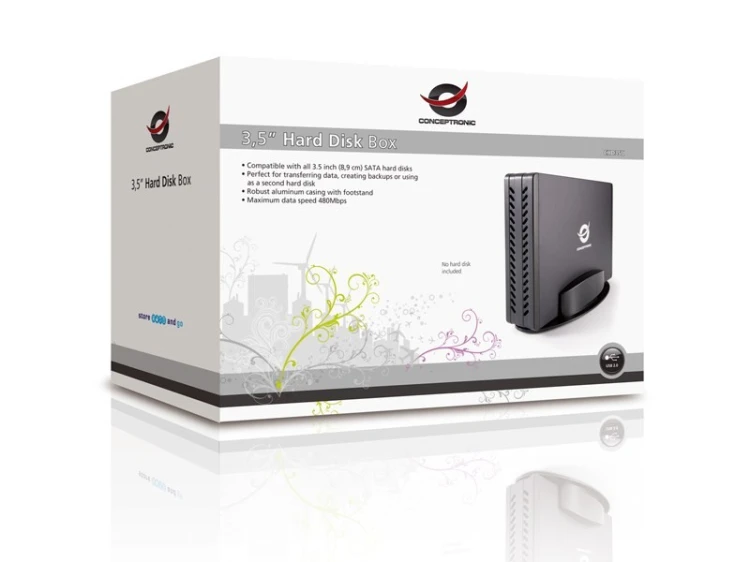 Conceptronic CHD3SU obudowa do dysków twardych Obudowa HDD Czarny 3.5"
