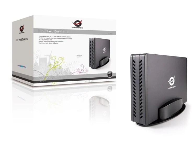Conceptronic CHD3SU obudowa do dysków twardych Obudowa HDD Czarny 3.5"