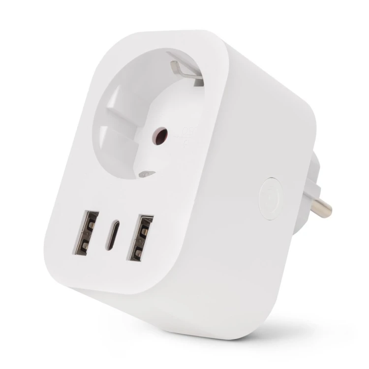 Entac ES-SSAUSB-WIBLE adapter wtyczek zasilających Biały