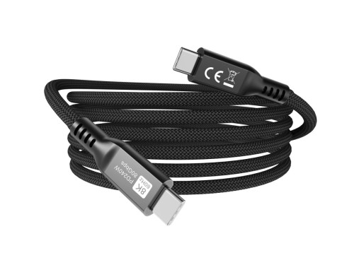 Equip 128441 kabel USB USB4 Gen 4x2 1,2 m USB C 80 Gbit/s 240 W Czarny