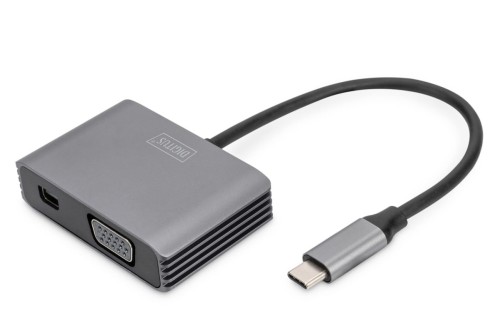 Kabel adapter graficzny USB Typ C na miniDisplayPort/VGA 4K 30Hz UHD 0,2m