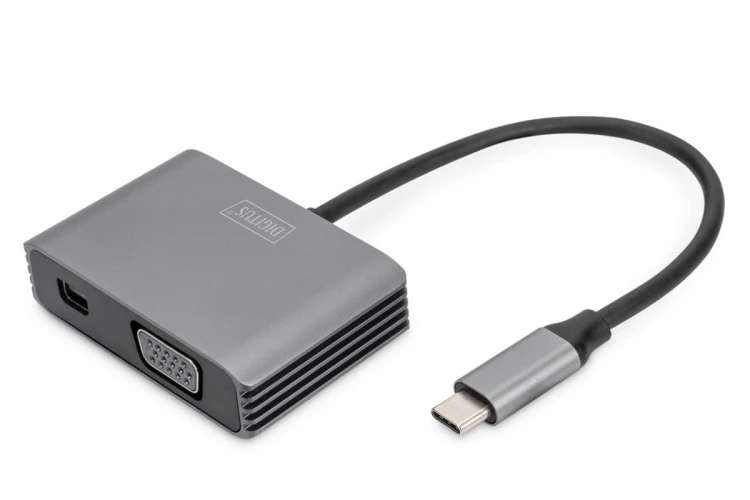 Kabel adapter graficzny USB Typ C na miniDisplayPort/VGA 4K 30Hz UHD 0,2m