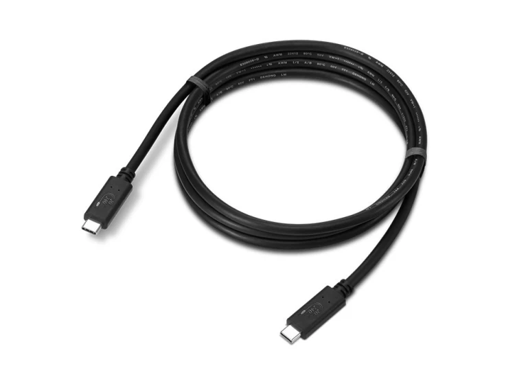 Lenovo 4X91U92143 kabel USB USB4 Gen 2x2 1,5 m USB C 20 Gbit/s Czarny