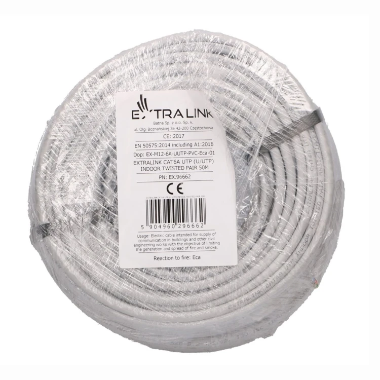 Extralink CAT6A UTP (U/UTP) INDOOR TWISTED PAIR 50M kabel sieciowy