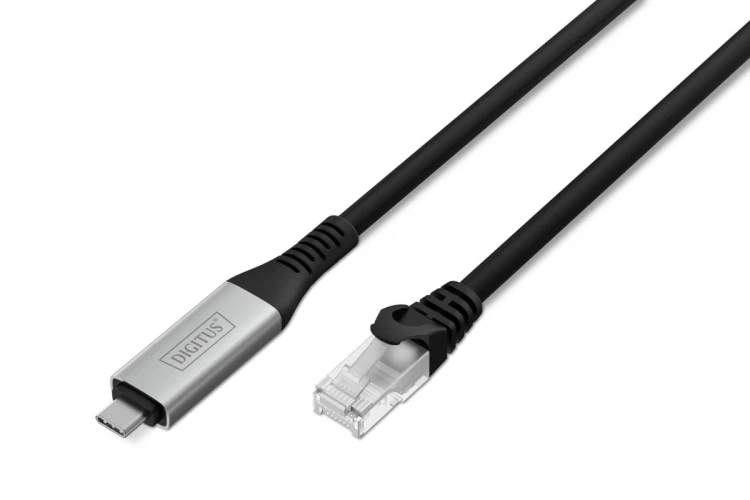 Digitus Kabel USB-C - RJ45 Ethernet, 1 Gbit/s, 15 m