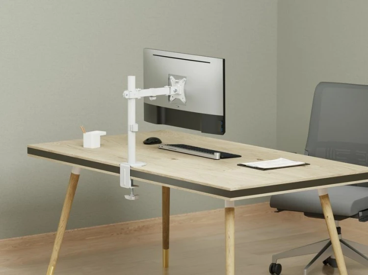 Equip 650166 uchwyt / stojak do monitorów 81,3 cm (32") Biurko Biały