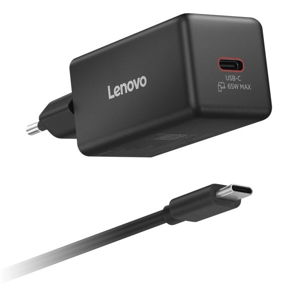 Lenovo G0A665WBEU ładowarka do urządzeń przenośnych Uniwersalne Czarny Prąd przemienny Szybkie ładowanie Wewnętrzna