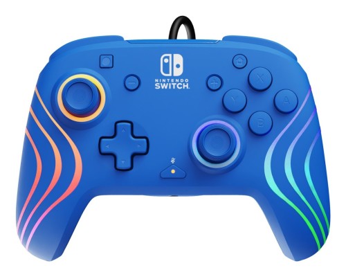 PDP Afterglow Wave Niebieski USB Gamepad Analogowa/Cyfrowa Nintendo Switch, Nintendo Switch OLED