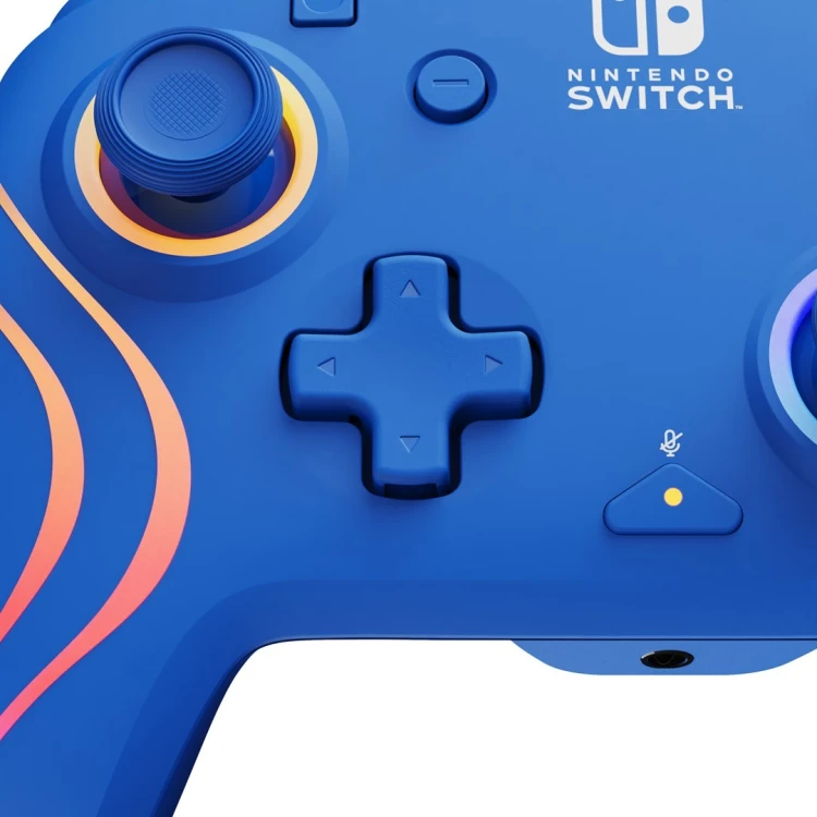 PDP Afterglow Wave Niebieski USB Gamepad Analogowa/Cyfrowa Nintendo Switch, Nintendo Switch OLED