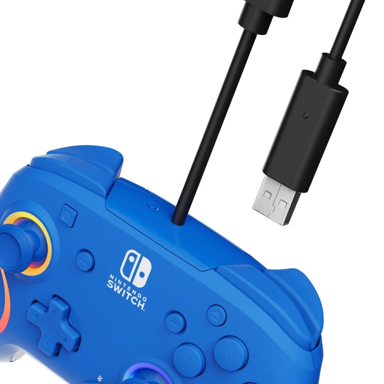 PDP Afterglow Wave Niebieski USB Gamepad Analogowa/Cyfrowa Nintendo Switch, Nintendo Switch OLED