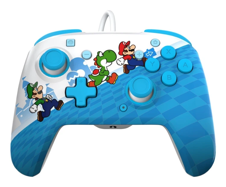 PDP Rematch: Mario Escape Wielobarwny USB Gamepad Analogowa/Cyfrowa Nintendo Switch, Nintendo Switch Lite, Nintendo Switch OLED