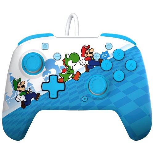 PDP Rematch: Mario Escape Wielobarwny USB Gamepad Analogowa/Cyfrowa Nintendo Switch, Nintendo Switch Lite, Nintendo Switch OLED