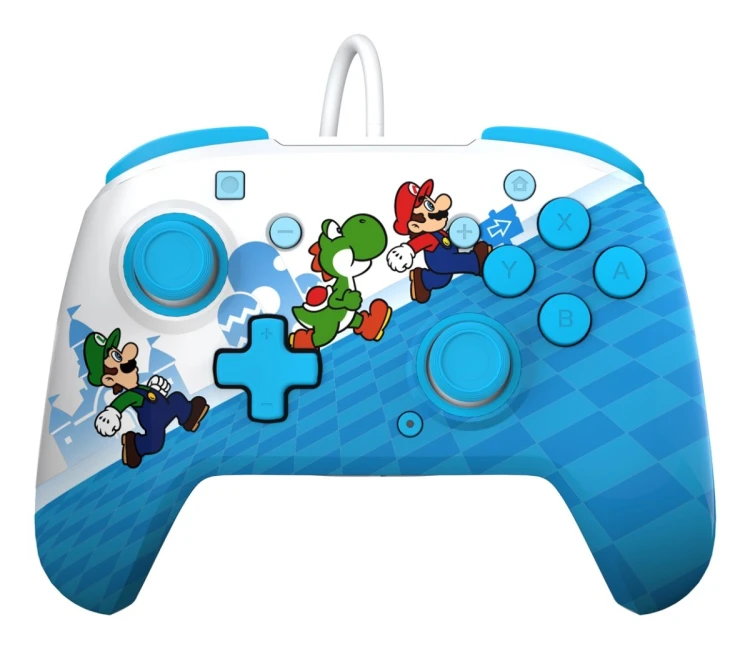 PDP Rematch: Mario Escape Wielobarwny USB Gamepad Analogowa/Cyfrowa Nintendo Switch, Nintendo Switch Lite, Nintendo Switch OLED