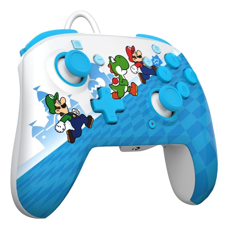 PDP Rematch: Mario Escape Wielobarwny USB Gamepad Analogowa/Cyfrowa Nintendo Switch, Nintendo Switch Lite, Nintendo Switch OLED