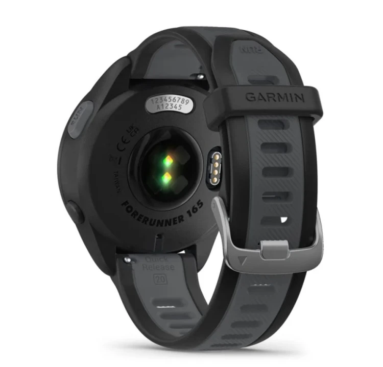 Garmin Forerunner 165 3,05 cm (1.2") AMOLED 43 mm Cyfrowy 390 x 390 px Ekran dotykowy Czarny GPS