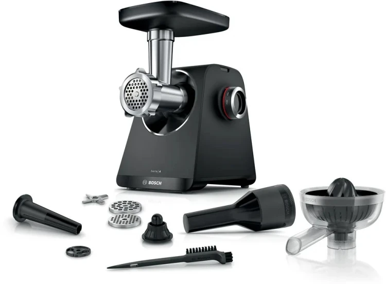 Bosch Maszynka do mięsa MFWS430B Black Number of speeds 2 Throughput (kg/min) 2.5