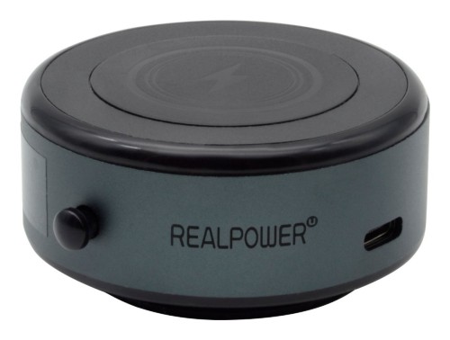 RealPower ChargeAir MAG Car Uchwyt pasywny Telefon komórkowy/Smartfon Czarny