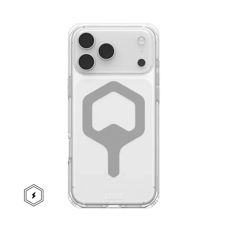Urban Armor Gear Plyo pokrowiec na telefon komórkowy 17,5 cm (6.9") Srebrny, Przezroczysty