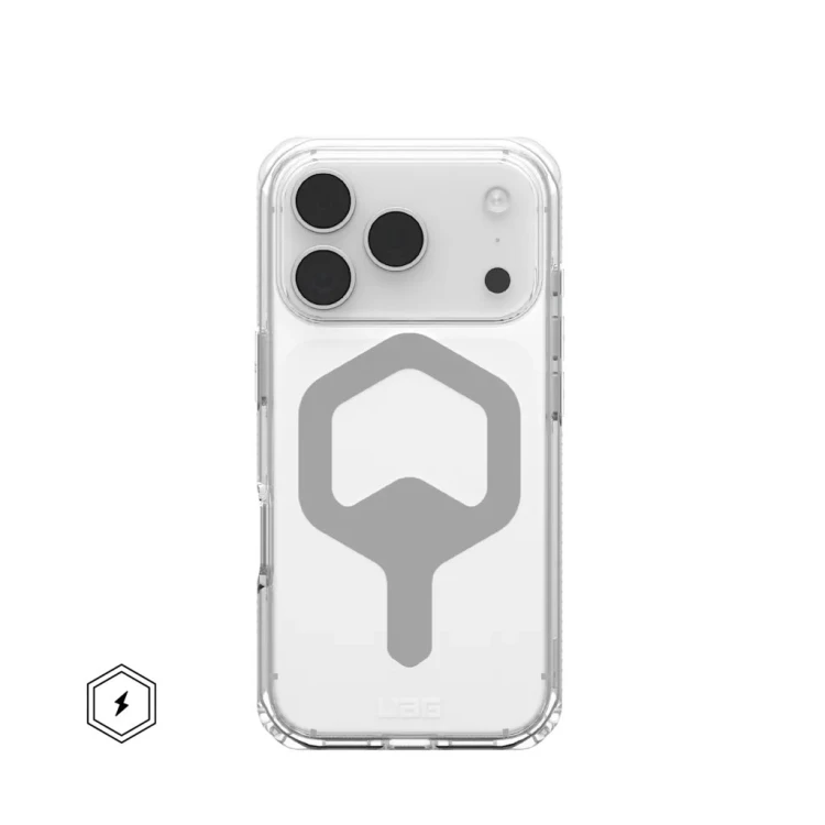 Urban Armor Gear Plyo pokrowiec na telefon komórkowy 16 cm (6.3") Srebrny, Przezroczysty