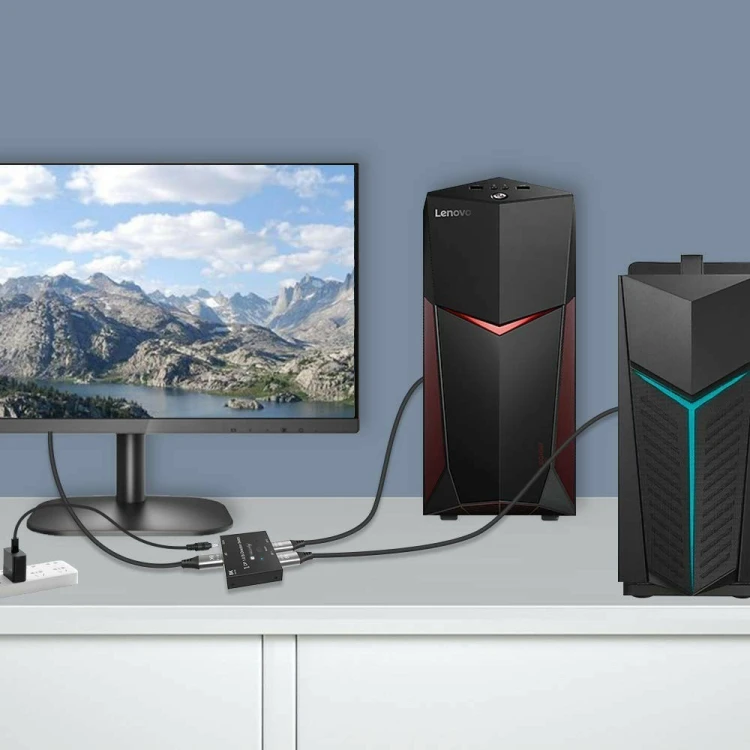 Techly IDATA-DP-2DP-8KT przełącznik wideo DisplayPort