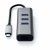 Satechi Aluminium Hub 2in1 - aluminiowy Hub do laptopów i komputerów stacjonarnych USB-C (3x USB-A, Ethernet) (space gray)