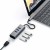 Satechi Aluminium Hub 2in1 - aluminiowy Hub do laptopów i komputerów stacjonarnych USB-C (3x USB-A, Ethernet) (space gray)