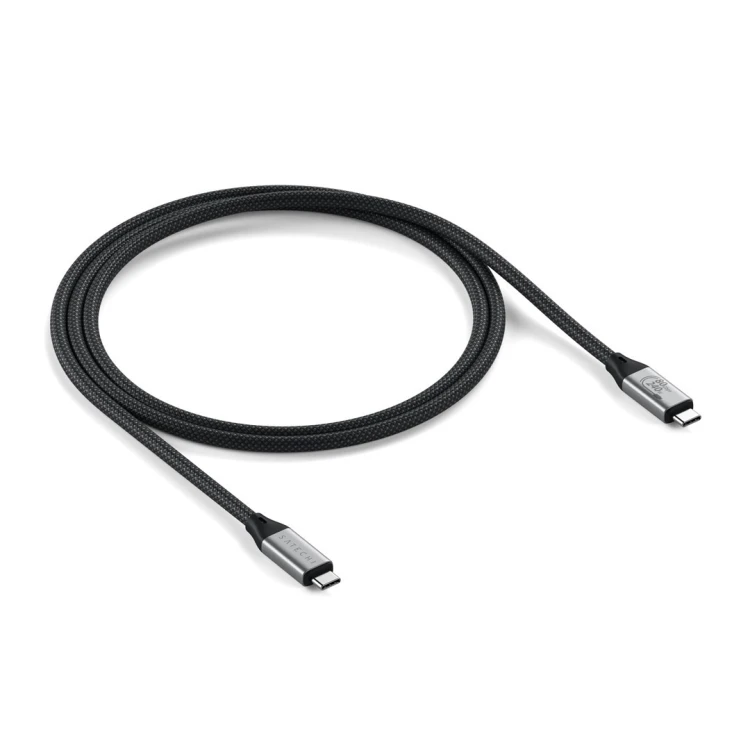 Satechi USB4 V2 Pro Cable kabel USB USB4 Gen 4x2 1,2 m USB C 120 Gbit/s 240 W Srebrny, Czarny