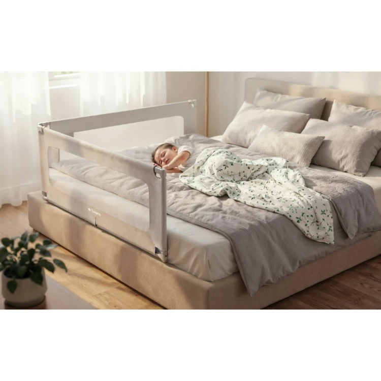 Barierka ochronna na łóżko Cover 40 White-Grey 200 cm