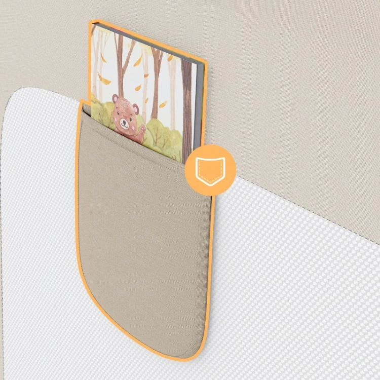 Barierka ochronna na łóżko 180cm Cover 48 Beige