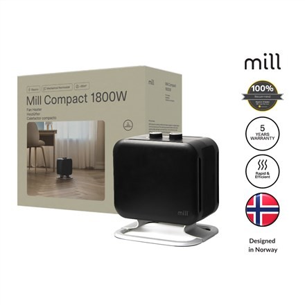 Grzejnik nawiewowy MILL PTC FAN HEATER CUS1800MECBA termowentylator wewnętrzny 1800 W Czarny