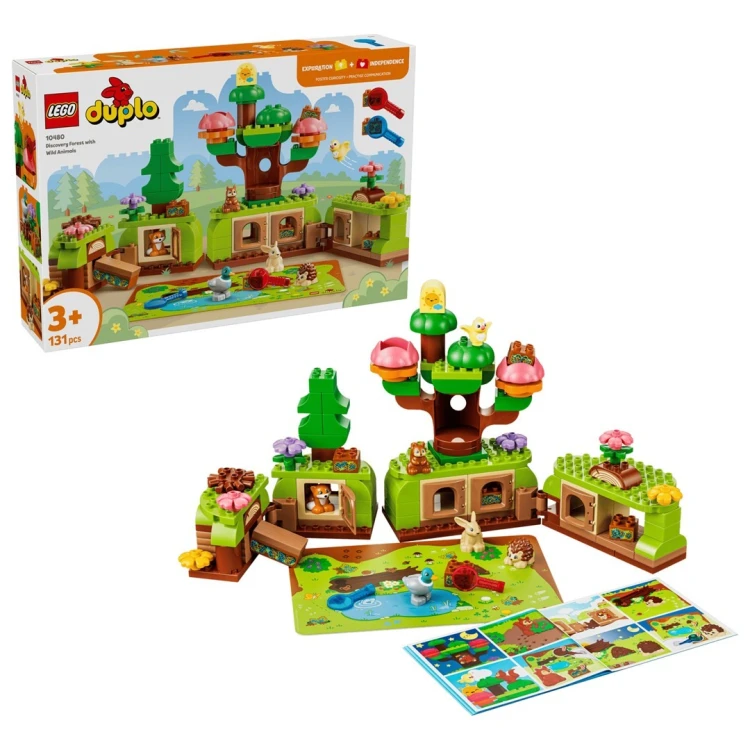 LEGO DUPLO 10480 Las odkrywców z dzikimi zwierzętami
