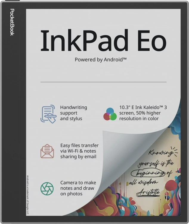 Ebook PocketBook InkPad Eo 10,3" E-Ink Kaleido 3 64GB WI-FI Mist Gray