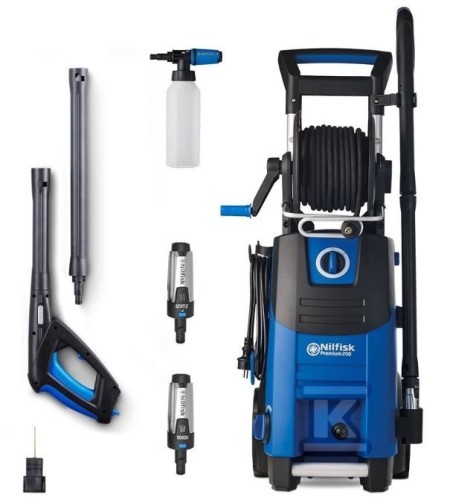 Nilfisk PREMIUM 200-15 EU myjka ciśnieniowa Wyprostowany Prąd elektryczny 650 l/h Niebieski, Czarny