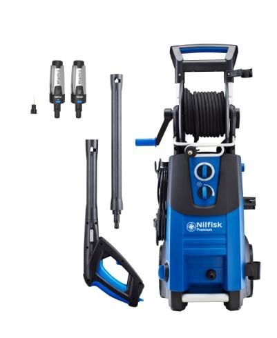 Nilfisk PREMIUM 180-10 EU myjka ciśnieniowa Wyprostowany Prąd elektryczny 610 l/h 2900 W Niebieski, Czarny