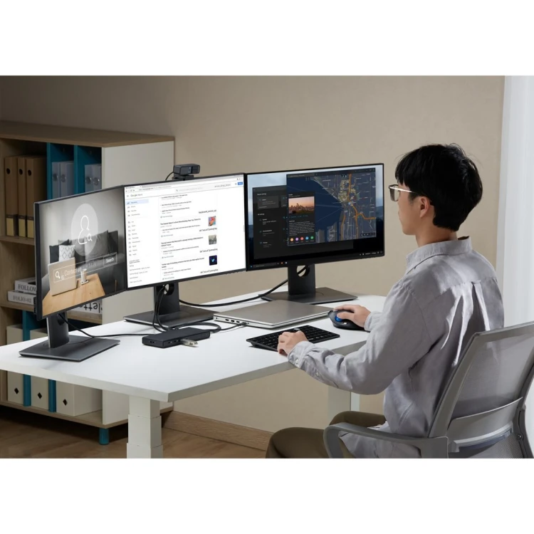 Kensington Potrójna stacja dokująca wideo bez sterowników SD4842P EQ USB-C 10 Gb/s z zasilaniem o mocy do 100W