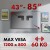 Uchwyt do TV Maclean, kompatybilny z telewizorami Samsung QLED, 43"-85", max. 60kg, MC-806 N
