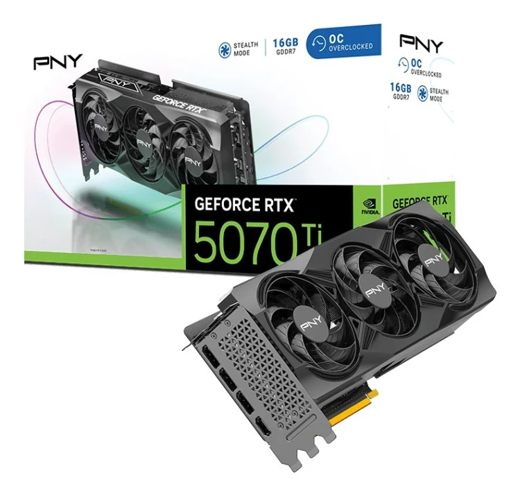 PNY GeForce RTX 5070 Ti OC NVIDIA 16 GB GDDR7