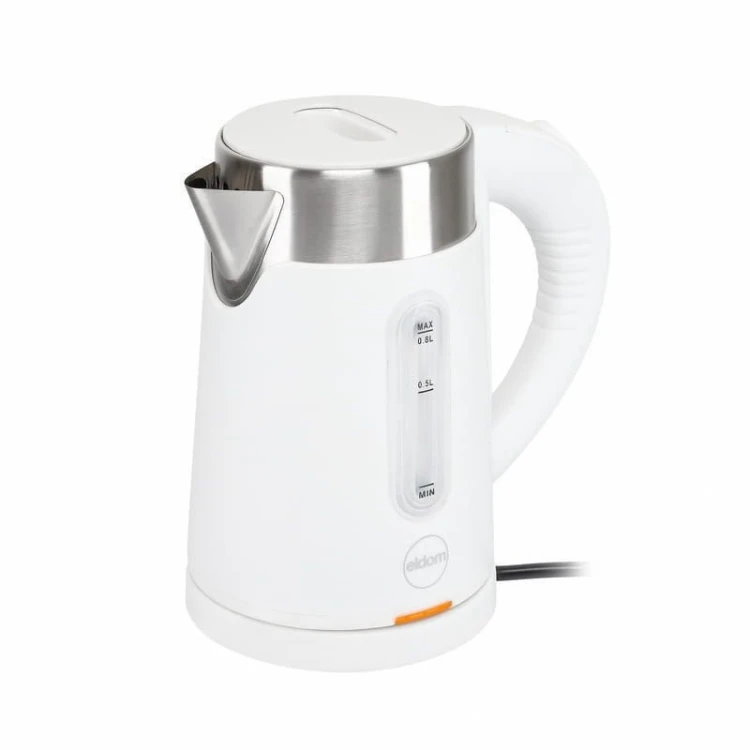 ELDOM CZAJNIK BEZPRZEWODOWY 185B TRIPO BIAŁY 1000W 0,8 L, BPA FREE, IZOLOWANY