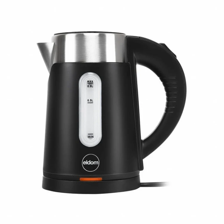 ELDOM CZAJNIK BEZPRZEWODOWY C185C TRIPO CZARNY 1000W 0,8 L, BPA-FREE, IZOLOWANY