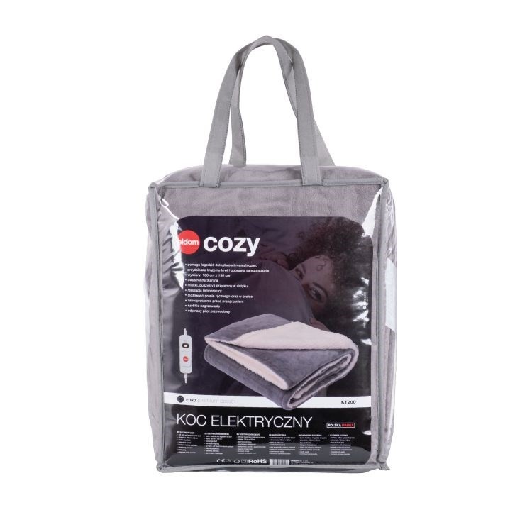 ELDOM KOC ELEKTRYCZNY KT200 KOZY 120W, PILOT PRZEWODOWY, TRZY POZIOMY PRACY, REGULACJA TEMP. SZYBKIE NAGRZEWANIE