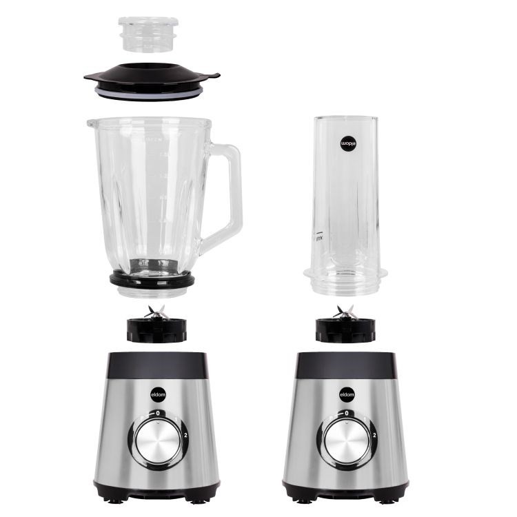 ELDOM BLENDER KIELICHOWY BK7S STALO 1000W 2 L , 22 000 OBR./MIN. KRUSZENIE LODU, BPA-FREE