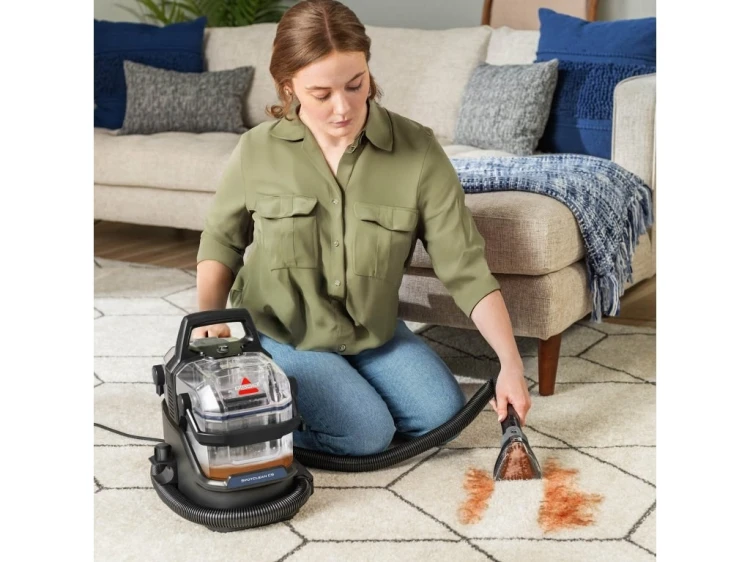 Bissell SpotClean C9 Select maszyna do czyszczenia dywanów Ręczny Głęboki Czarny, Przezroczysty