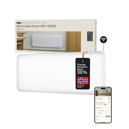 Mill 416697 grzejnik Wewnętrzna Biały 1300 W Elektryczny grzejnik konwektorowy