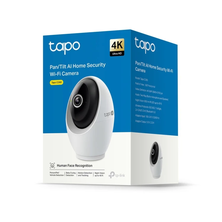 TP-Link Tapo C260 Kamera bezpieczeństwa IP Wewnętrzna 3840 x 2160 px Sufit/ściana/biurko