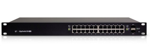 Ubiquiti ES-24-250W przełącznik sieciowy Zarządzany L2/L3 Gigabit Ethernet (10/100/1000) Obsługa PoE 1U Czarny