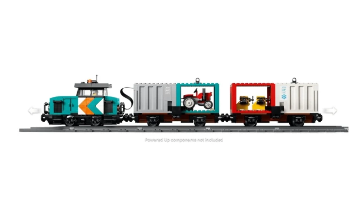 LEGO City 60509 - Portowy pociąg towarowy, dźwig i ciężarówka