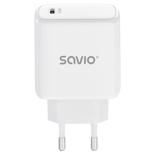 SAVIO ŁADOWARKA SIECIOWA LA-14 20W POWER DELIVERY 3.0, BIAŁA