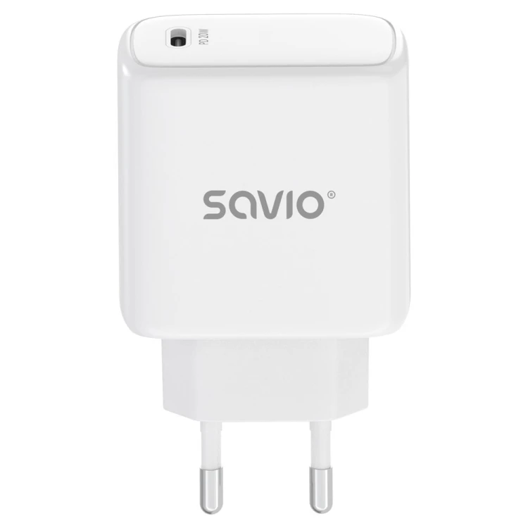 SAVIO ŁADOWARKA SIECIOWA LA-14 20W POWER DELIVERY 3.0, BIAŁA